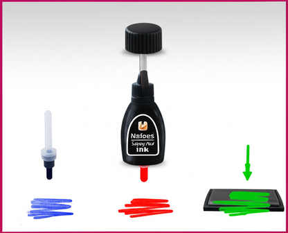 Nafees Stamp Pad Ink High-Quality, Fast-Drying, Smudge-Free Ink for Clear Impressions