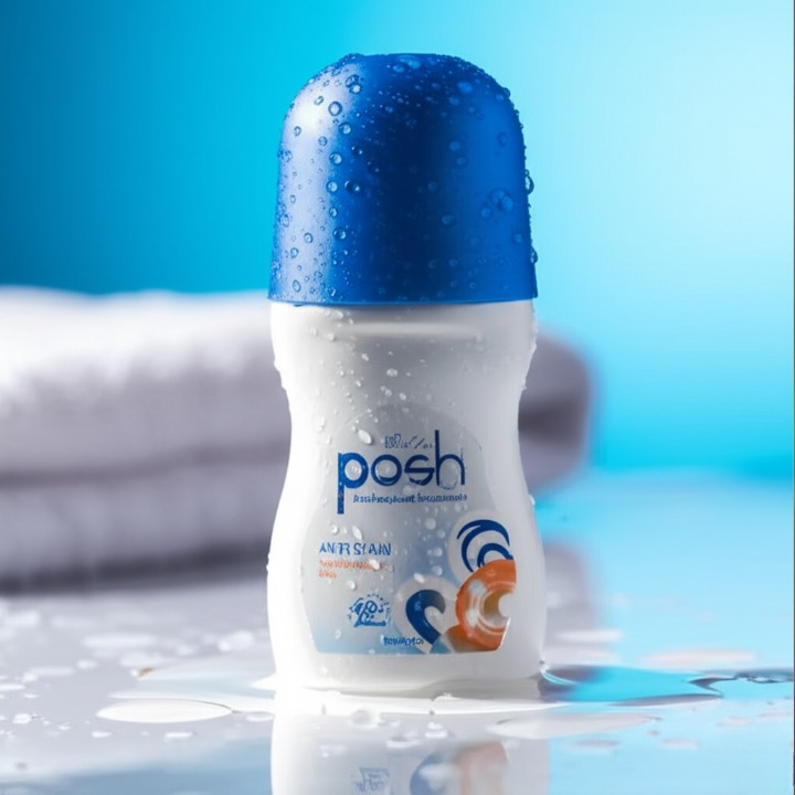 Posh Anti-Stain Roll-On Deodorant 48HR Sweat &amp; Odor Protection, Anti-Perspirant for