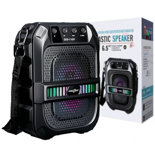 GTS-1191 10W Wireless Portable Bluetooth Speaker with 6.5" Subwoofer, FM Radio, 1200mAh
