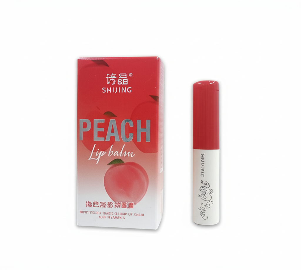 3 In 1 Shijing Peach Lip Balm 3-in-1 Moisturizing, Hydrating, Protective