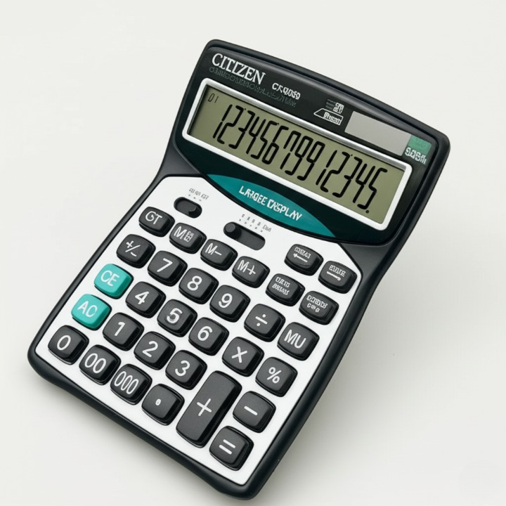 Cjtjjzen CT 9300 14-Digit Desktop Calculator Large Display, Dual Power, Tax - CheckNpays