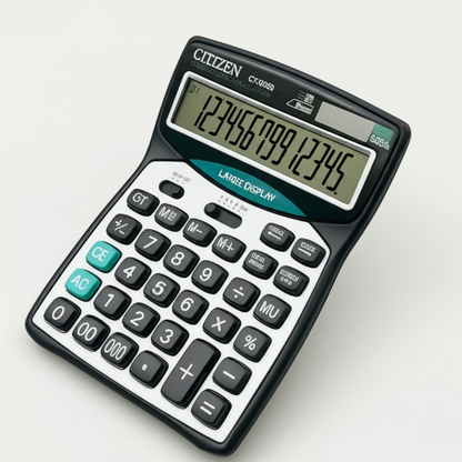 Cjtjjzen CT 9300 14-Digit Desktop Calculator Large Display, Dual Power, Tax - CheckNpays