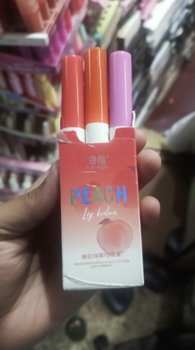 3 In 1 Shijing Peach Lip Balm 3-in-1 Moisturizing, Hydrating, Protective