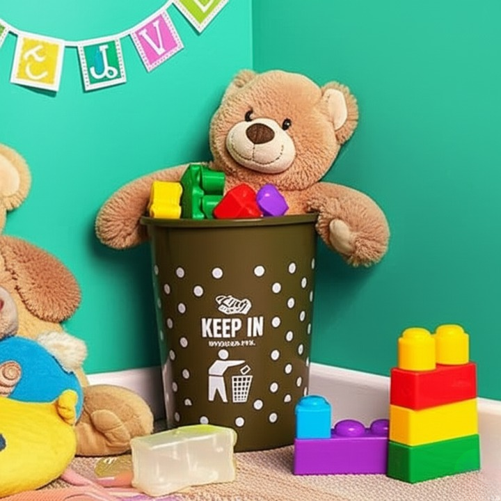 Durable Plastic Dust Bin 10 Liter Capacity | Multi Color | - CheckNpays