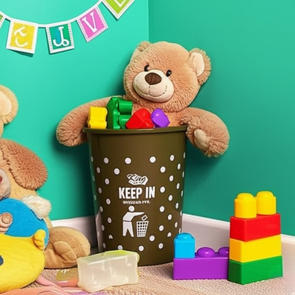 Durable Plastic Dust Bin 10 Liter Capacity | Multi Color | - CheckNpays