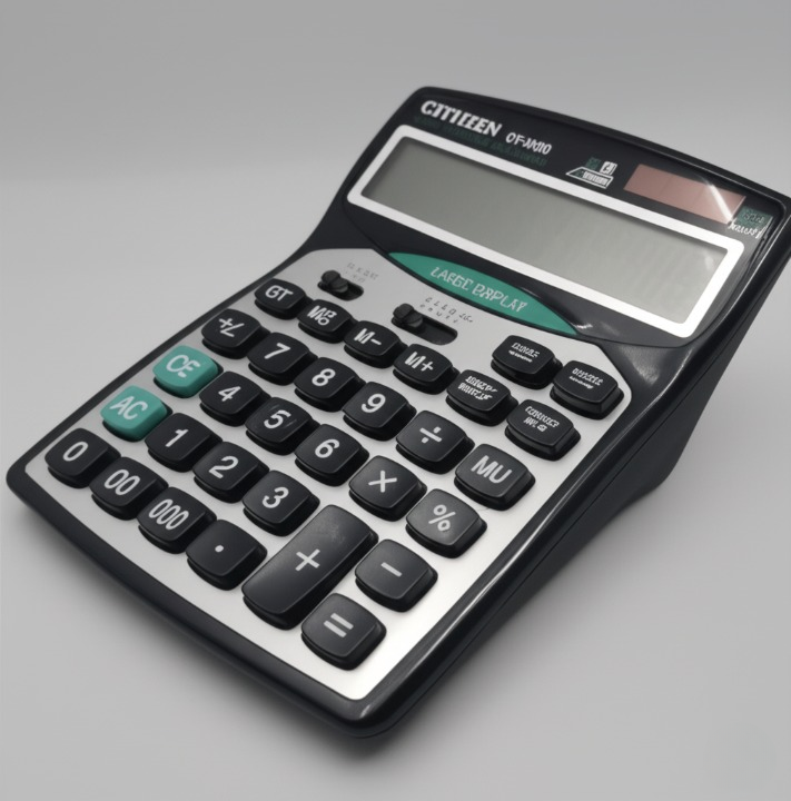 Cjtjjzen CT 9300 14-Digit Desktop Calculator Large Display, Dual Power, Tax - CheckNpays