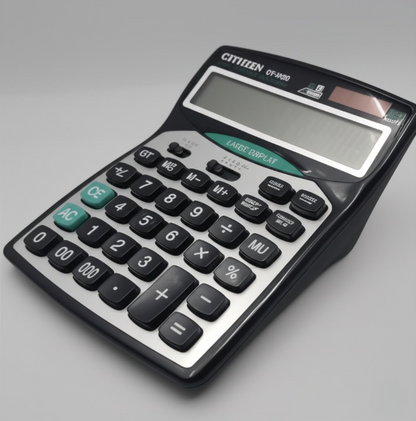 Cjtjjzen CT 9300 14-Digit Desktop Calculator Large Display, Dual Power, Tax - CheckNpays