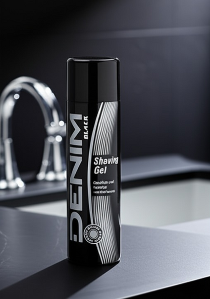 Denim Original Shaving Gel for Men, 200ml Smooth Foam for Easy,