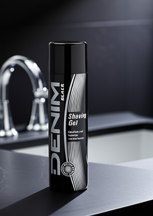 Denim Original Shaving Gel for Men, 200ml Smooth Foam for Easy,