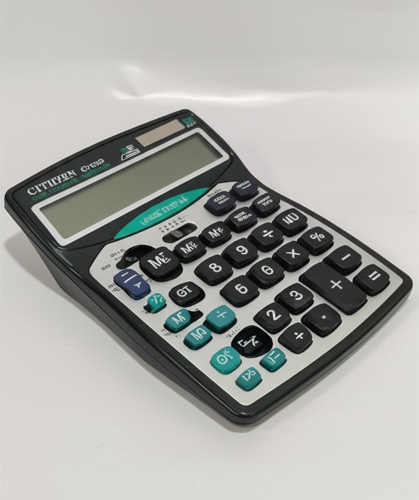 Cjtjjzen CT 9300 14-Digit Desktop Calculator Large Display, Dual Power, Tax - CheckNpays
