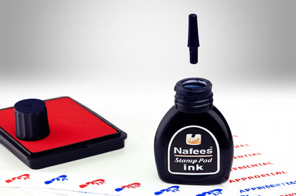 Nafees Stamp Pad Ink High-Quality, Fast-Drying, Smudge-Free Ink for Clear Impressions