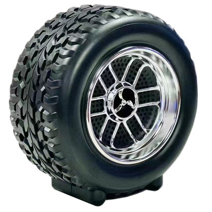 Wheel Shape Bluetooth Speaker | Wireless, Portable, AudioMusic, USB Rechargeable, for Outdoor