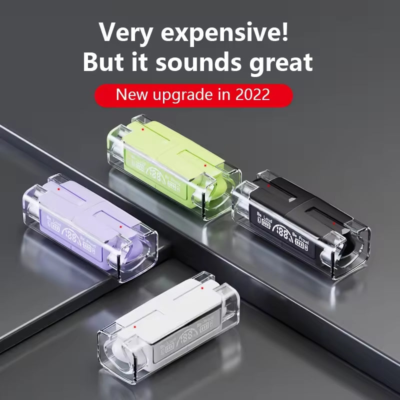 TWS BH15 music wireless Bluetooth ear buds | Transparent Wireless Bluetooth earphones,