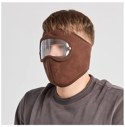 Windproof Anti Dust Full Face Masks Cycling Ski Breathable Masks Eye HD