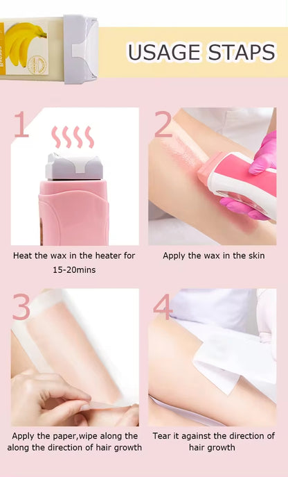 Refill Wax for Women, Roll On Wax Refill for Hair Areas of