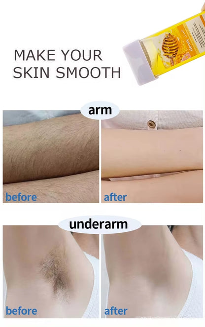 Refill Wax for Women, Roll On Wax Refill for Hair Areas of