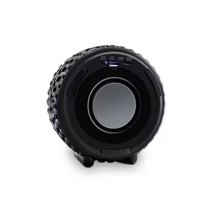 X-502 RGB Wheel-Shaped Wireless Speaker with Subwoofer Portable USB/BT Card Playback for