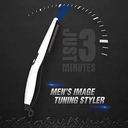 Rechargeable Hair Curler Beard Shawl Comb Multi functional Hair Straightener Comb Brush