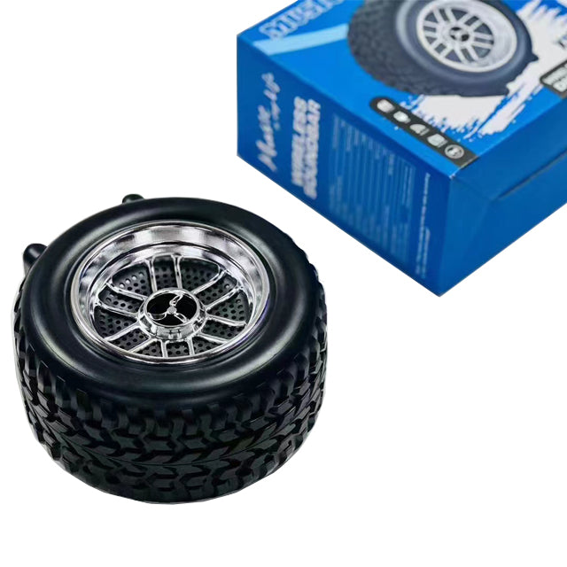 Wheel Shape Bluetooth Speaker | Wireless, Portable, AudioMusic, USB Rechargeable, for Outdoor