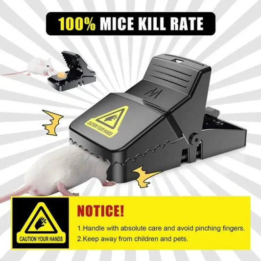 Best Seller Catcher Automatic Spring Reusable Plastic Black Rat Mice Mouse