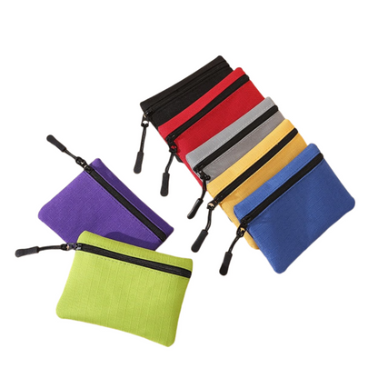 Pack Of 06 Portable Cloth Mini Pouch Zipper For Kids | Pencil