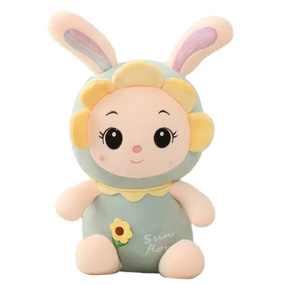 DOLL SUNFLOWER Stuff Toy | Creative Rabbit Doll Plush Toy - 25CM