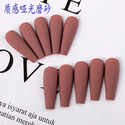 24 Pcs Matte Perfection O.TWO.O Brown Nail Polish for a Luxe