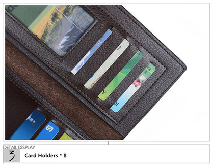 JEEP BULUO Brand Wallet Clutch Carteira Masculina Men Leather Men Wallets Business