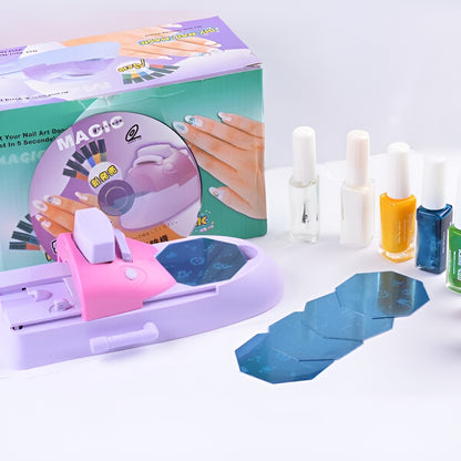Diy Nail Art Magic Machine | Nail Art DIY Printing Machine
