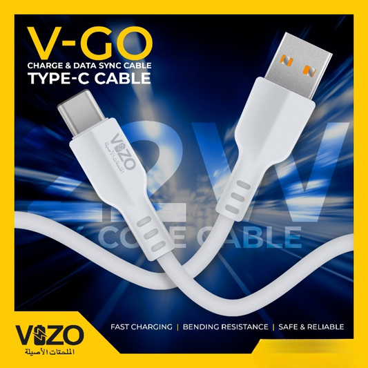 V-Go Type C Cable | Fast Data Cable Safety | Fast Charging