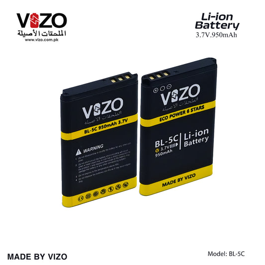 Vizo BL-5C Eco 6 Star Battery | High Capacity | Long Life