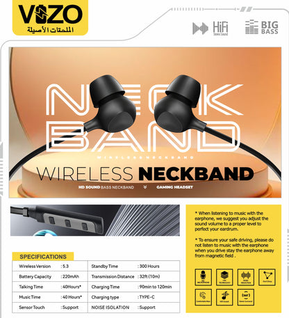 Vizo Kung Fu X2 Wireless Neckband - Best Quality Neckband - Wireless