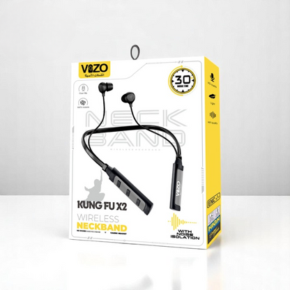 Vizo Kung Fu X2 Wireless Neckband - Best Quality Neckband - Wireless