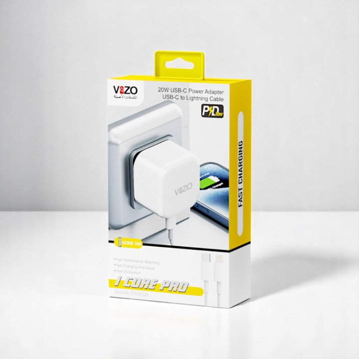 iCore Pro Premium 3-Pin iPhone Charger with Original Lightning Cable |