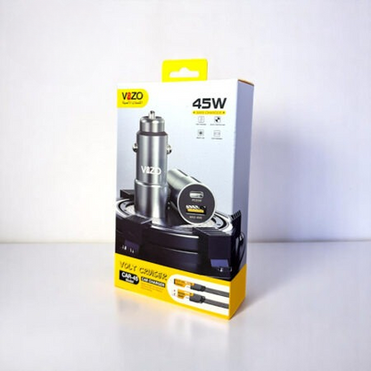 Car45 Volt Series Dual Port Smart Car Charger (with V999 4-in-1