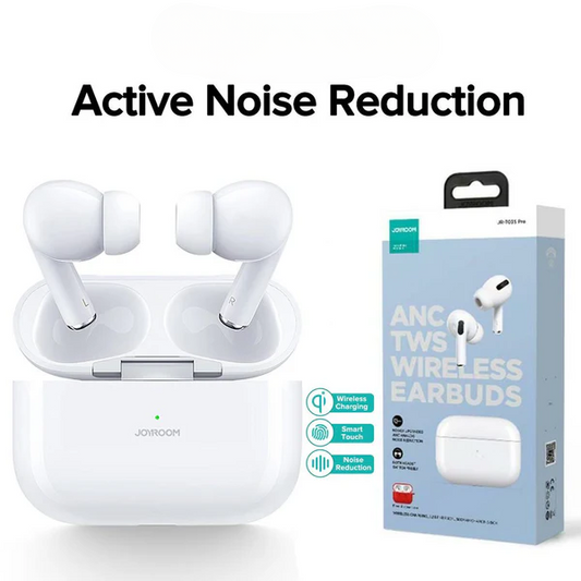 T03S PRO JOYROOM TWS Active Noise Cancelling ANC Earbuds - White Earbuds