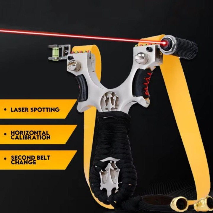 The Ultimate Slingshot Lot Imported Full Stainless Steel Body Laser Slingshot with