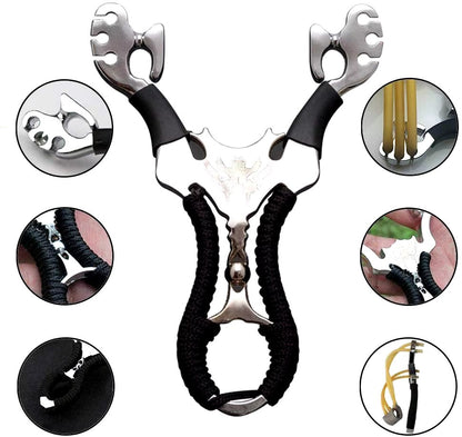 The Ultimate Slingshot Lot Imported Full Stainless Steel Body Laser Slingshot with