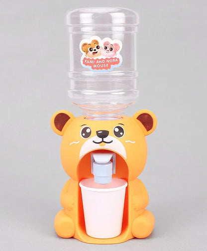 Cute Bear Water Dispenser Toy for Children Mini Drinking Fountain Pumps Water