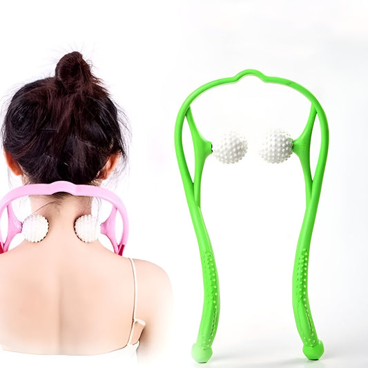 Manual Neck Massager For Cervical pain, deep Tissue | Handheld Massager Tool