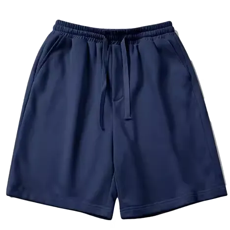 Men’s Navy Blue Jersey Shorts Comfortable Casual Wear