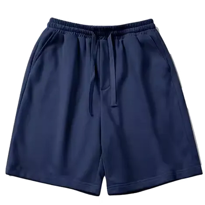 Men’s Navy Blue Jersey Shorts Comfortable Casual Wear