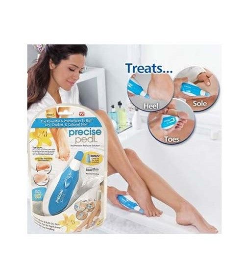 Precise Pedi - Electric Callus Remover Foot File, Cordless (Cell Operated)