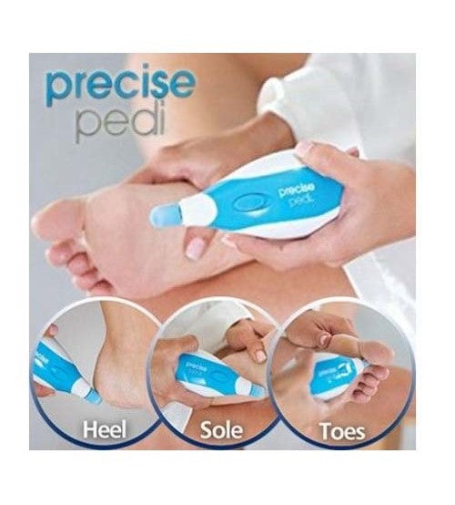 Precise Pedi - Electric Callus Remover Foot File, Cordless (Cell Operated)