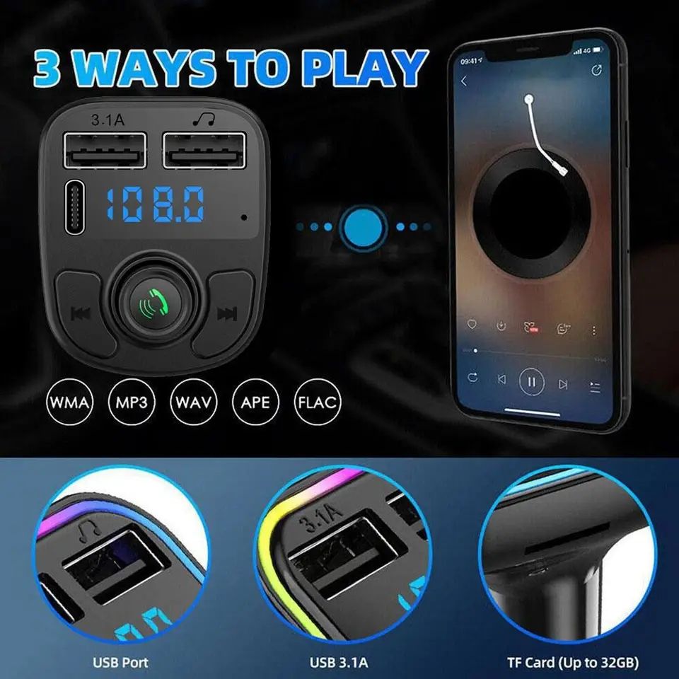 C1 - Car Mp3 Player | Car Wireless FM Transmitter | Car
