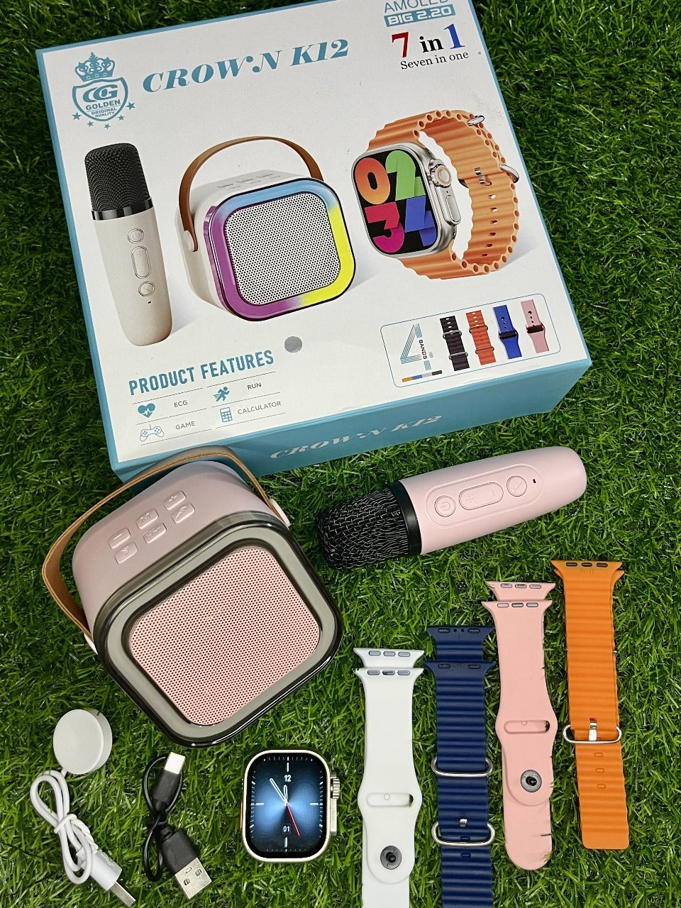 Crown K12 Watch &amp; Speaker Set - Best Quality Speaker Set &amp;