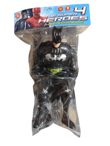 3-Piece Superhero Action Figure Set Superman, Spiderman &amp; Batman Collectible Toy