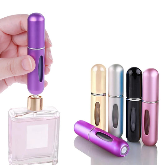 Refillable Mini Perfume Spray Bottle Spray Atomizer 5 ml | Portable, Leak-Proof,