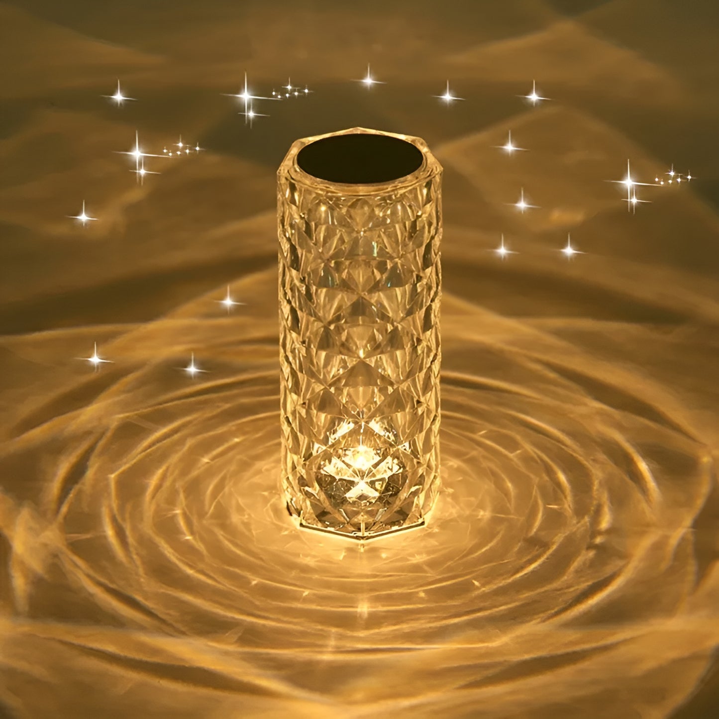 16 Colors Diamond Rose Crystal Lamp Bedside Acrylic Table Lamp |