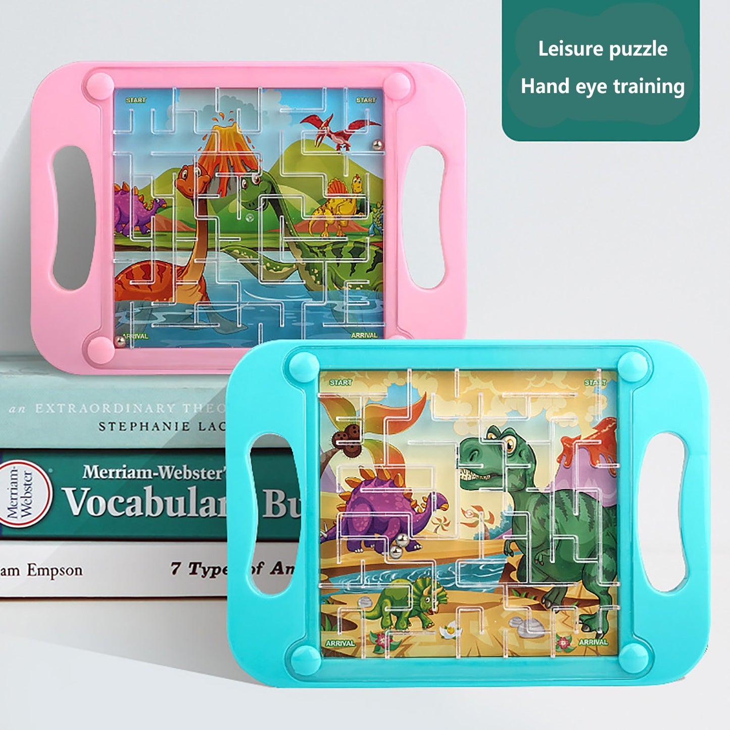 Cartoon Animal Handheld Balance Ball Maze Board Toys for Kids Birthday Party